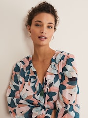 Phase Eight Natural Petite Averie Print Maxi Dress - Image 4 of 6