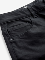 Black Stretch Denim Shorts - Image 7 of 9