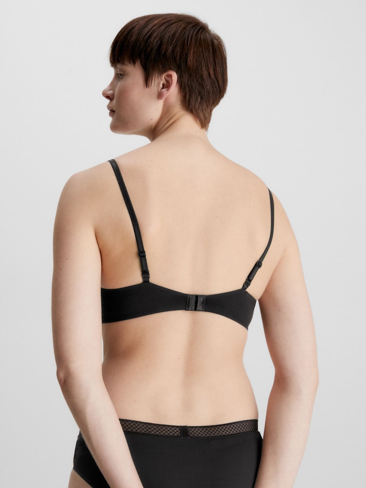 Черный - Calvin Klein Wireless Push-Up Bra - Изображение 2 из 5