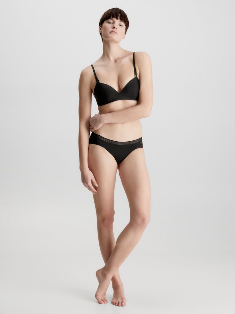 Calvin Klein Black Wireless Push-Up Bra - Image 4 of 5