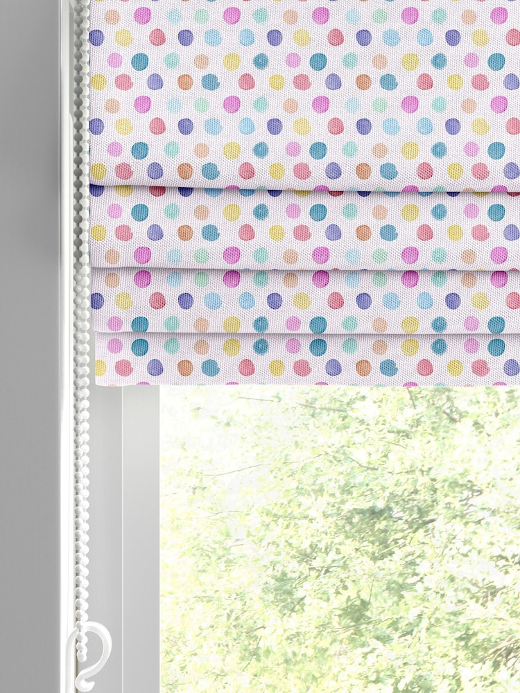 Voyage Blossom Kids Dotty Made To Measure Roman Blind - Image 2 of 6