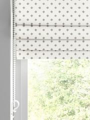 Laura Ashley Grey Louise Star Made To Measure Roman Blinds - Image 2 of 6