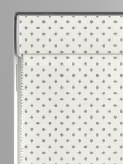 Laura Ashley Grey Louise Star Made To Measure Roman Blinds - Image 3 of 6