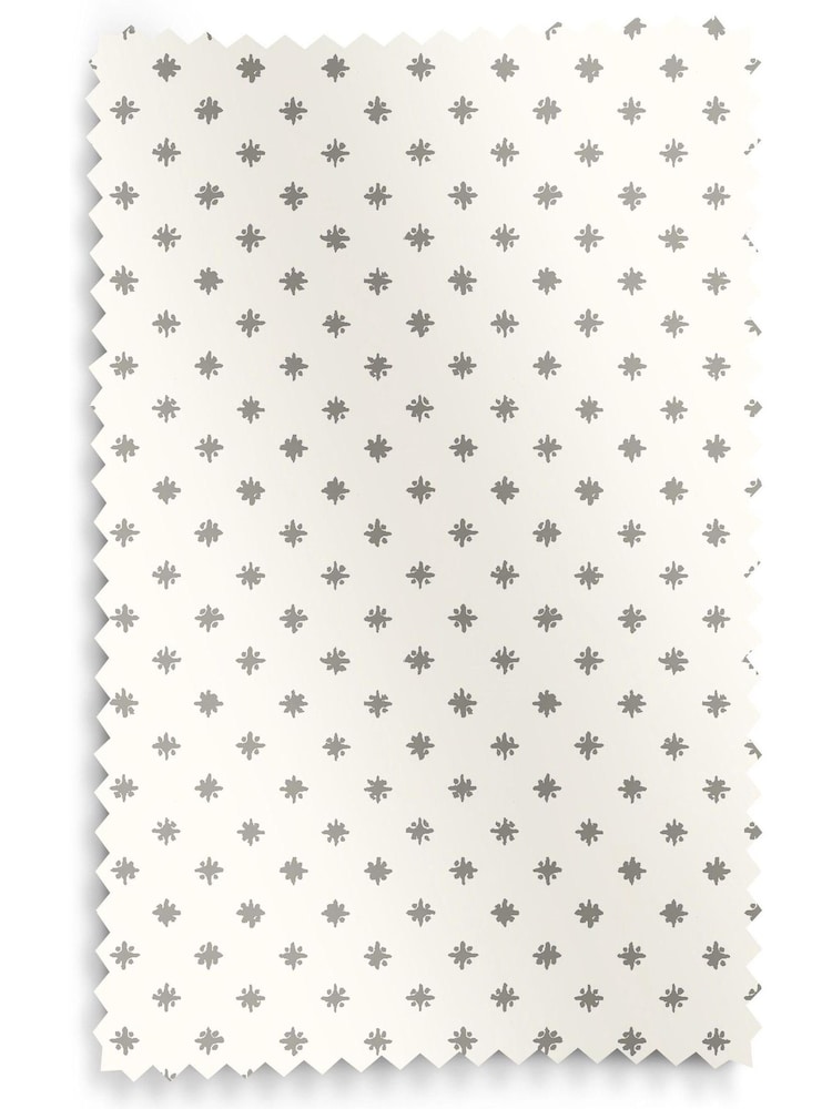 Laura Ashley Grey Louise Star Made To Measure Roman Blinds - Image 6 of 6