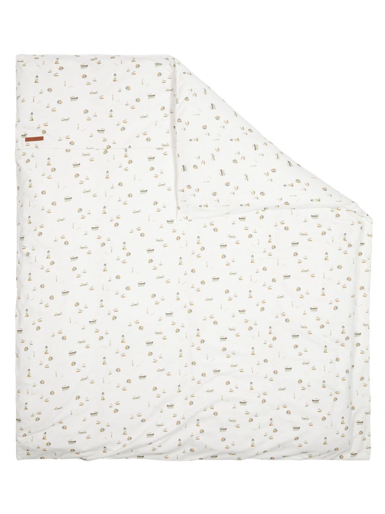 Little Dutch White Sailors Bay White Bassinet Duvet Cover - Image 2 of 2