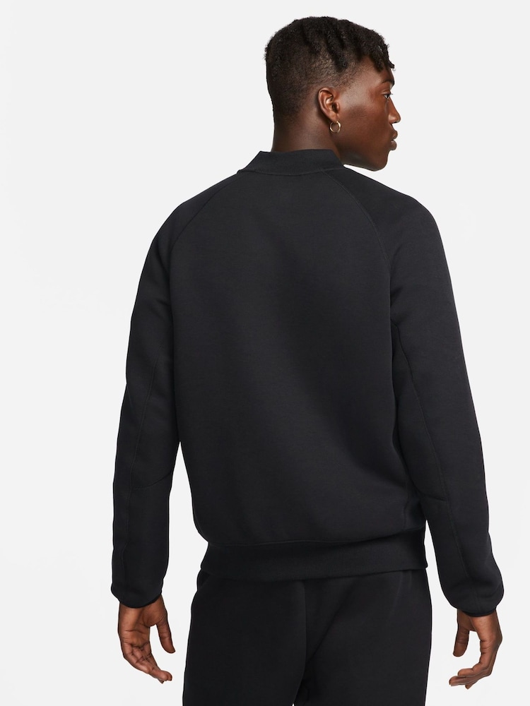Nike Black Tech Fleece Bomber Jacket - Image 2 of 11