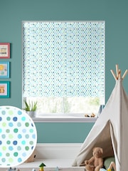 Voyage Lagoon Kids Dotty Made To Measure Roman Blind - Image 1 of 6
