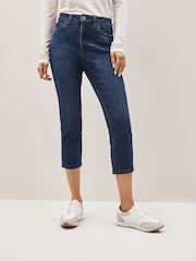 Inky Blue Cropped Slim Jeans - Image 1 of 5