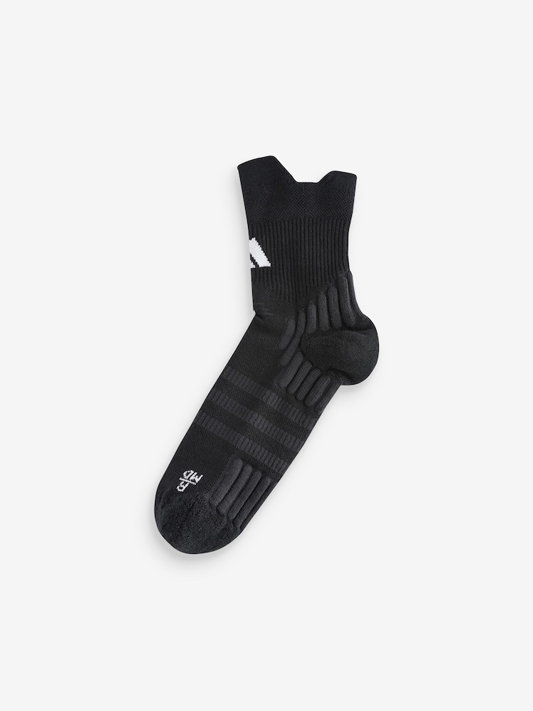 adidas Black Tennis Quarter Socks - Image 2 of 2