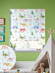 Voyage Dusk Kids Dinos Made To Measure Roman Blind - Image 1 of 6