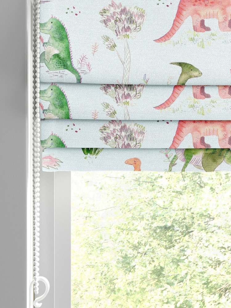 Voyage Dusk Kids Dinos Made To Measure Roman Blind - Image 2 of 6