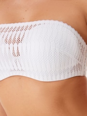 White Triple Boost Lace Strapless Wired Bandeau Bra - Image 5 of 6