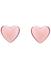Ted Baker Rose Gold Tone HARLY:  Tiny Heart Stud Earrings - Image 5 of 8