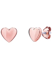 Ted Baker Rose Gold Tone HARLY:  Tiny Heart Stud Earrings - Image 6 of 8