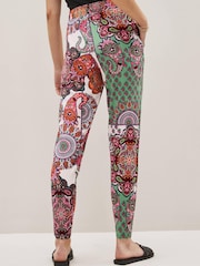 Pink Paisley Scarf Print Jersey Joggers - Image 3 of 5