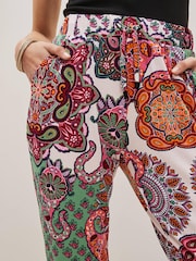 Pink Paisley Scarf Print Jersey Joggers - Image 4 of 5