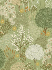 Graham & Brown Green Fable Sage 10M Wallpaper - Image 2 of 3