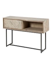 Pacific Brown Marca Acacia Wood 1 Drawer Console Table - Image 2 of 4