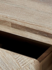 Pacific Brown Marca Acacia Wood 1 Drawer Console Table - Image 3 of 4