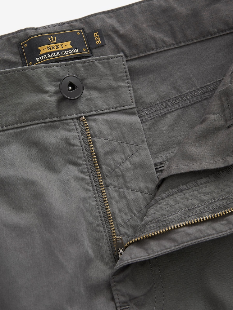 Charcoal Grey Belted Tech Cargo Trousers - Image 10 of 12