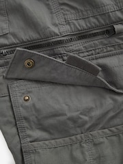 Charcoal Grey Belted Tech Cargo Trousers - Image 12 of 12