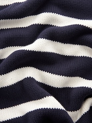 Marineblau/blau - Gestreifter Pullover aus 100 % Baumwolle - Bild 6 von 6