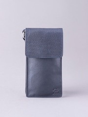 Lakeland Leather Navy Cross-Body Phone Pouch Bag - Image 1 of 6