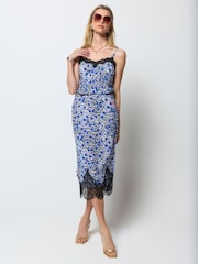 SCAMP & DUDE White Floral Animal Lace Trim Slip Skirt - Image 1 of 6