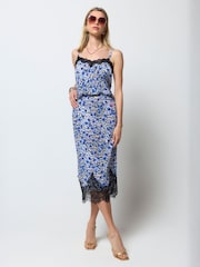 SCAMP & DUDE White Floral Animal Lace Trim Slip Skirt - Image 2 of 6