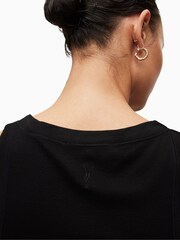 AllSaints Black Cropped Rina Tank Top - Image 6 of 7