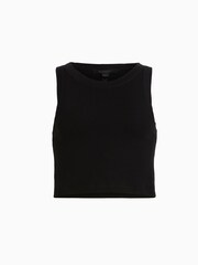 AllSaints Black Cropped Rina Tank Top - Image 7 of 7