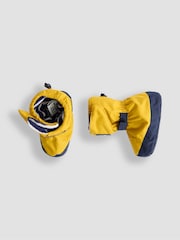 Senfgelb - Jojo Maman Bébé Wasserfeste Babyschuhe mit Fleecefutter - Bild 3 von 4