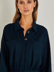 Navy Blue Long Sleeves Utility Boiler Suit - Image 2 of 4
