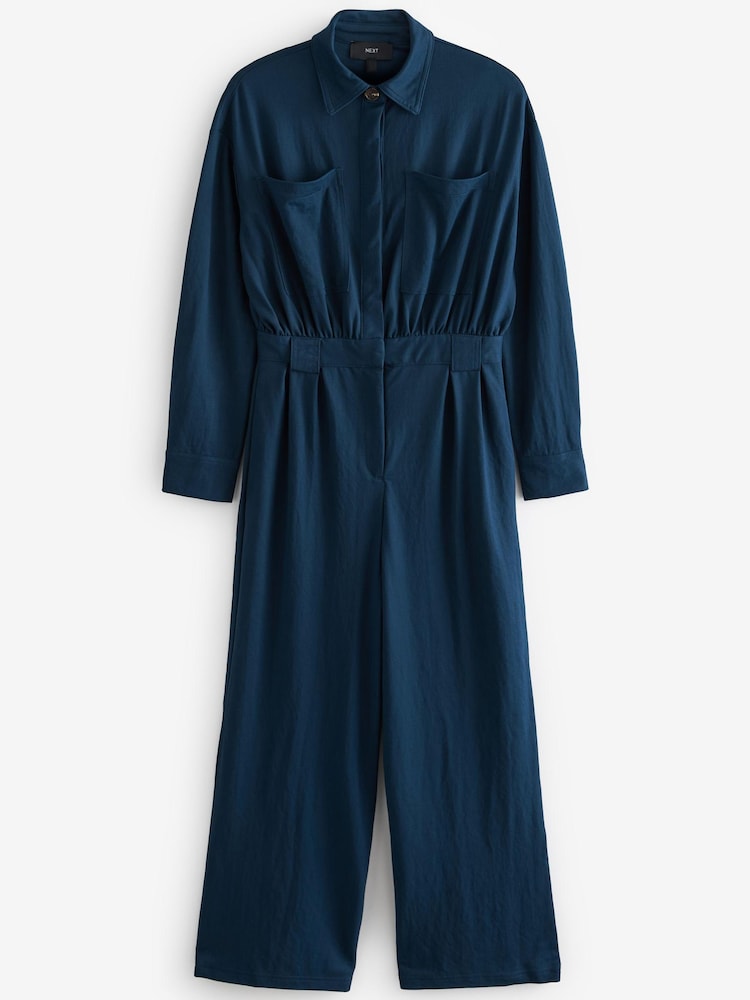 Navy Blue Long Sleeves Utility Boiler Suit - Image 4 of 4