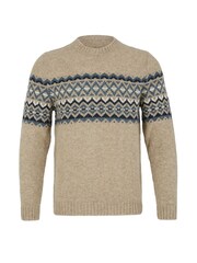 Celtic & Co. Mens Natural Fairisle Pattern Jumper - Image 2 of 4