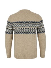 Celtic & Co. Mens Natural Fairisle Pattern Jumper - Image 3 of 4