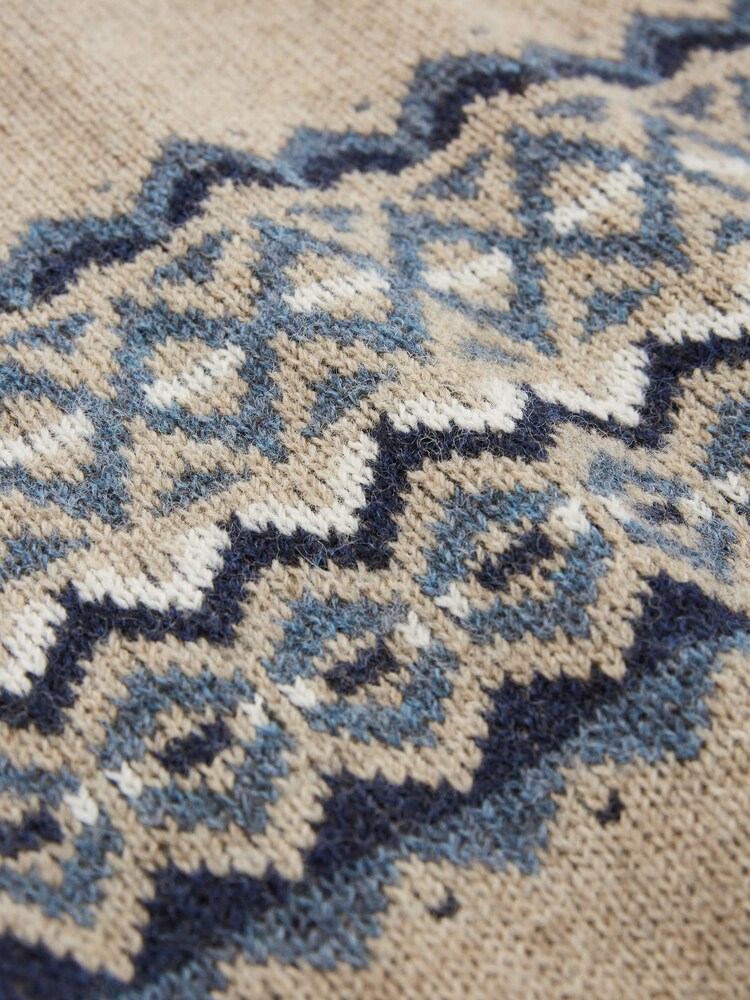 Celtic & Co. Mens Natural Fairisle Pattern Jumper - Image 4 of 4