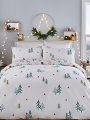 Fusion White Winter Stag Duvet Cover and Pillowcase Set - Image 2 of 5