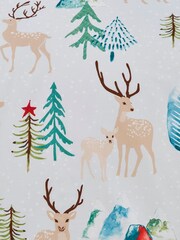 Fusion White Winter Stag Duvet Cover and Pillowcase Set - Image 5 of 5