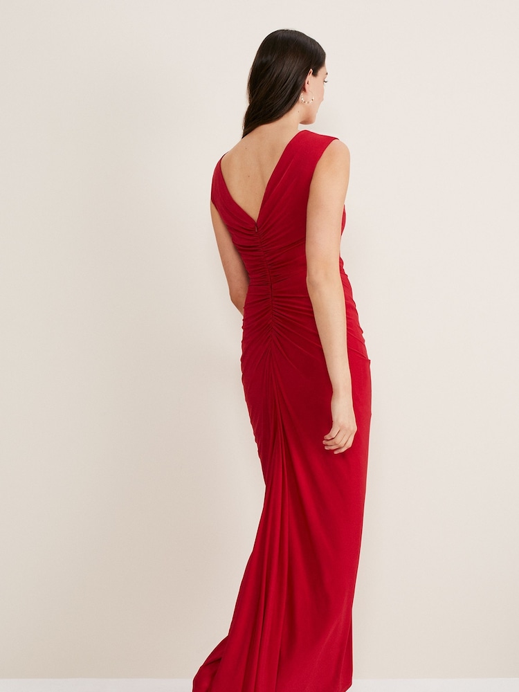 Phase Eight Red Donna Maxi Dress - Image 2 of 5