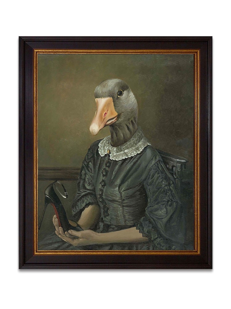 Brookpace Lascelles Green Lady Duckworth Framed Wall Art - Image 2 of 3