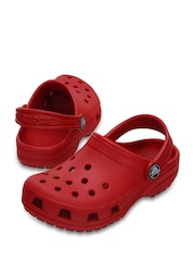 Красный - Crocs классические сабо в стиле унисекс для малышей - Изображение 5 из 8