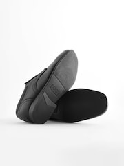 Black Standard Fit (F) School Leather Lace-Up Shoes - Image 2 of 4