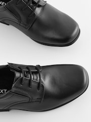 Black Standard Fit (F) School Leather Lace-Up Shoes - Image 3 of 4