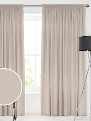 Oyster Cream Montero Velvet Made To Measure Curtains - Image 1 of 9