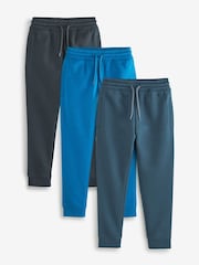 Blues Slim Fit Joggers 3 Pack (3-16yrs) - Image 1 of 3