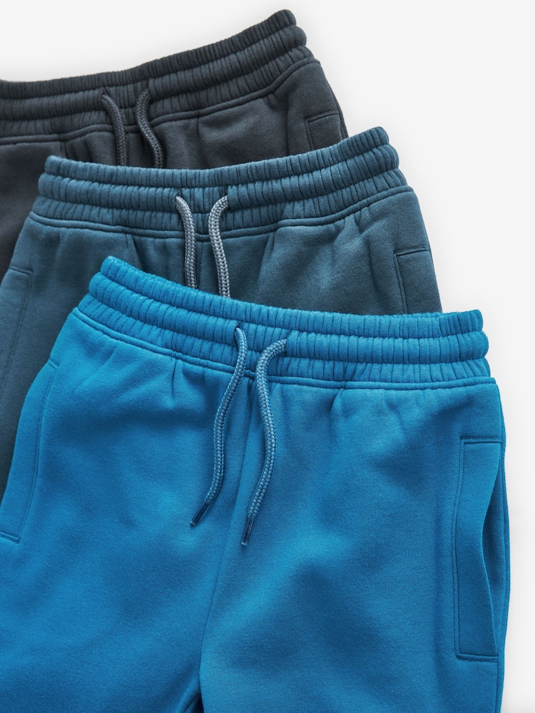 Blues Slim Fit Joggers 3 Pack (3-16yrs) - Image 3 of 3