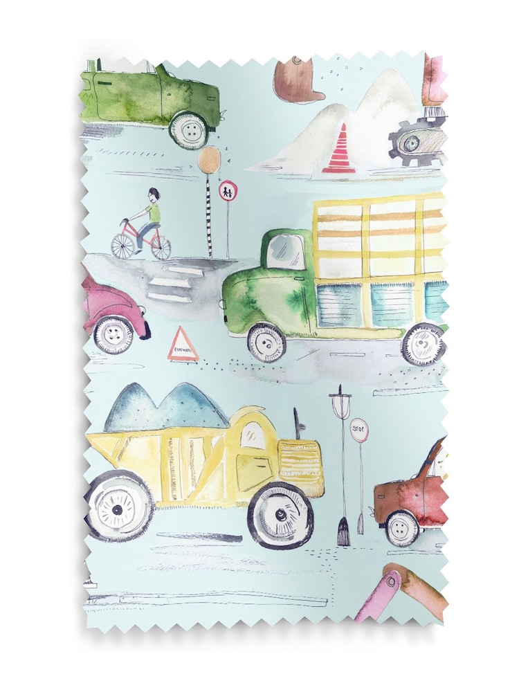 Voyage Dusk Kids Traffic Jam Made To Measure Roman Blind - Image 6 of 6