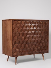 Swoon Dark Brown Terning Chest of Drawers - Image 6 of 8