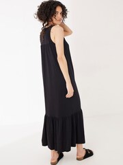 FatFace Cece Black Crochet Maxi Dress - Image 2 of 5